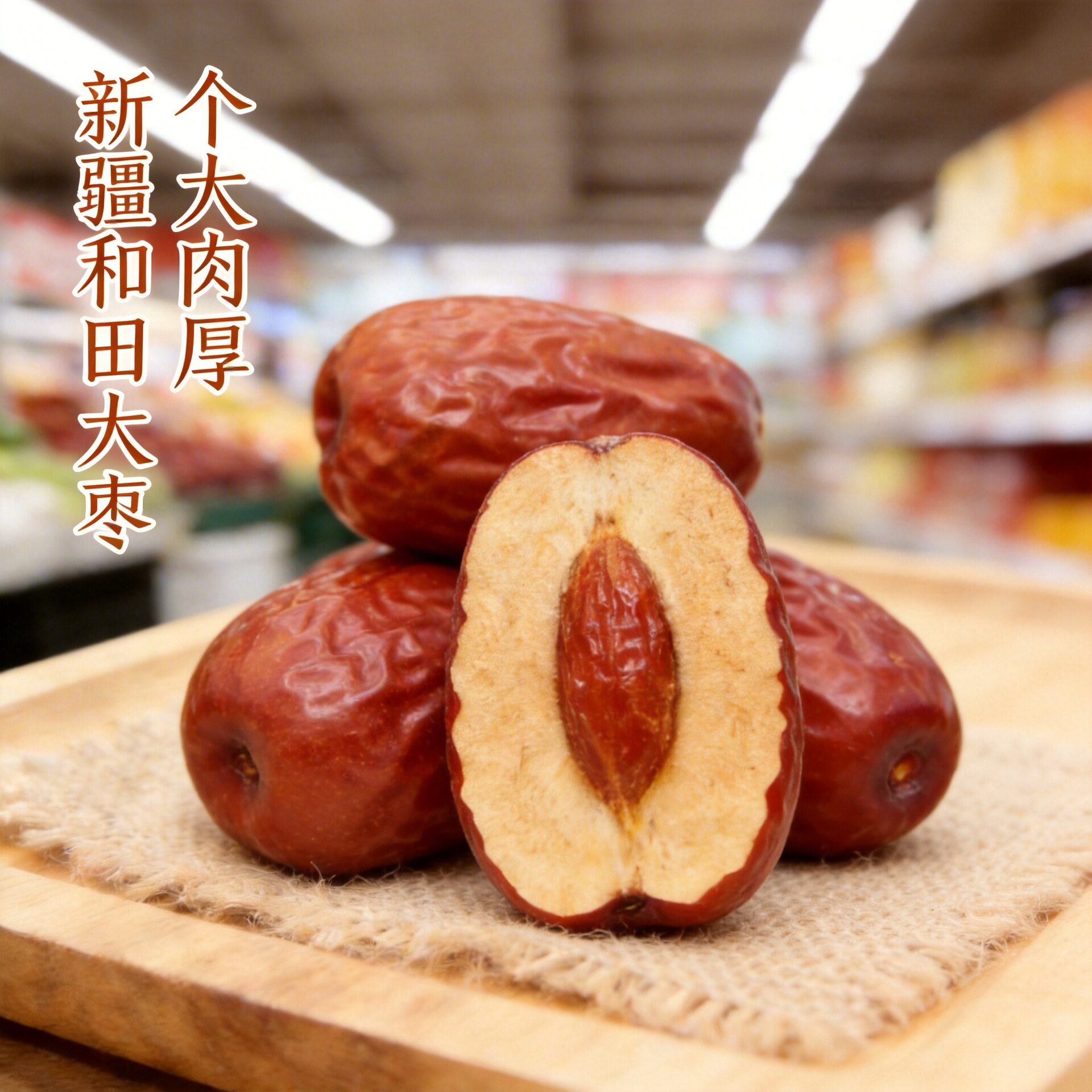 山姆冠必买代发和田大枣肉厚核小颗粒饱满新疆大红枣休闲干果