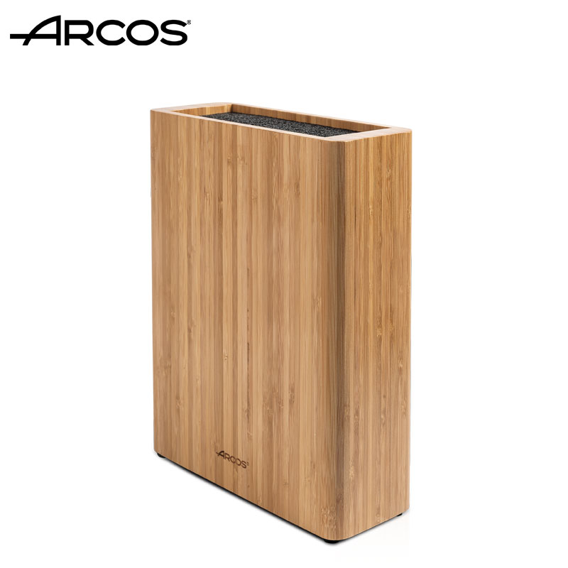 Arcos进口竹木刀架刀座放刀具收纳架菜刀架家用多功能插刀架