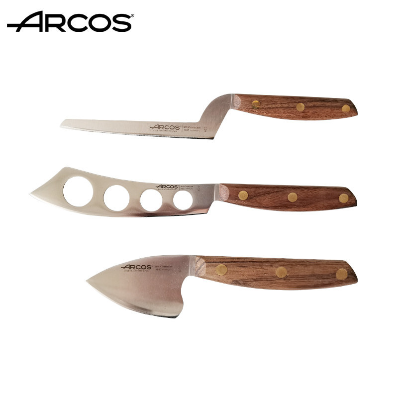 ARCOS西班牙原装进口奶酪刀三件套烘焙专用工具不锈钢铲刀