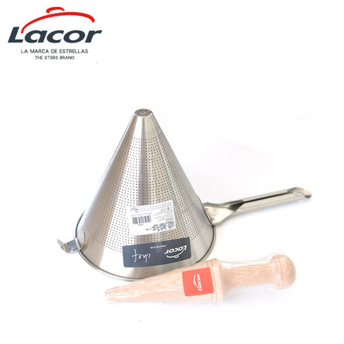 LACOR原装进口18/10不锈钢中式漏勺筛网 Chinese strainer