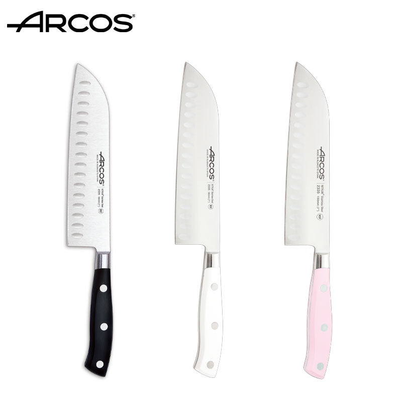 ARCOS原装进口白色手柄三德刀