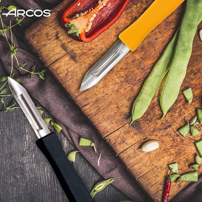 arcos进口不锈钢软硬皮刮皮刀厨房水果刨刀削皮刀削皮器去皮刀
