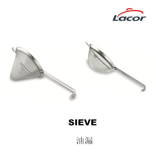 LACOR原装进口18/10不锈钢果汁豆浆过滤网筛家用滤油漏网隔渣神器
