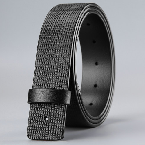 无头平滑扣男士皮带条