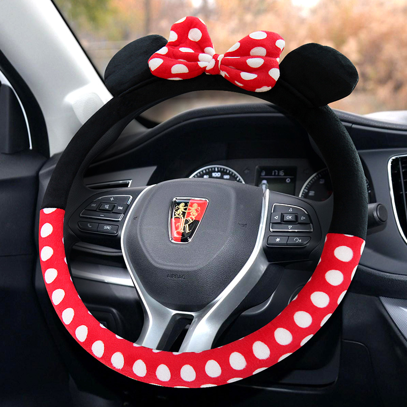 荣威套女毛绒方向盘冬季