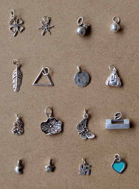 集合复古银饰挂坠小配件
