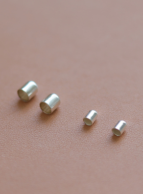 925银小配件银堵头尾帽diy配件