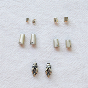 【小配件】s925银纯银堵头尾帽扣头diy手绳纯银饰编织绳配件