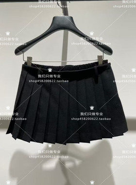 欧家专柜2025秋冬新女花呢百褶半身裙a字短裙1SY3074940-10A-999