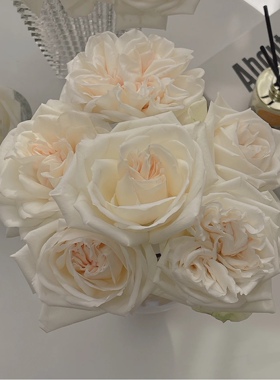 白荔枝玫瑰花鲜花直批基地直发助农花卉真花顺丰发货鲜切花