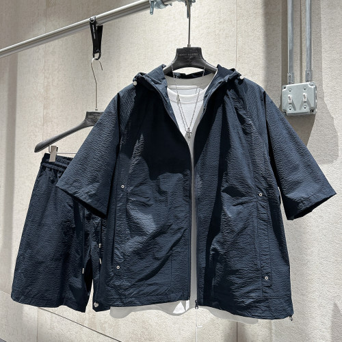 夏季宽松版型潮流运动防晒套装
