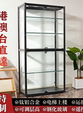 玻璃展示柜模型手办乐高收纳样品陈列柜台酒柜定制玩具展示柜家用