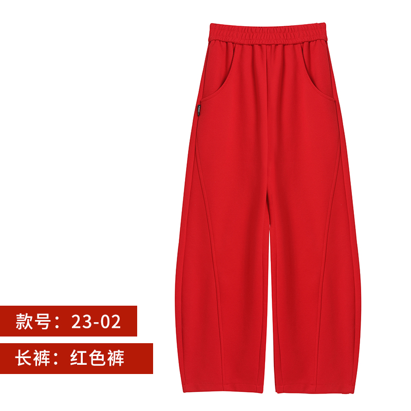 广场舞服装运动裤子宽松