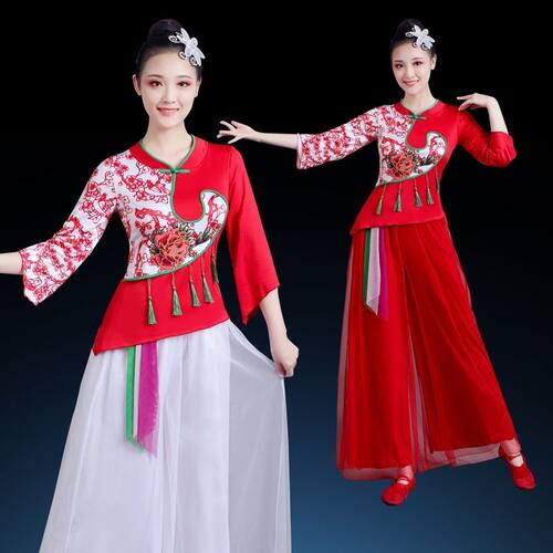 广场舞服装新款套装女民