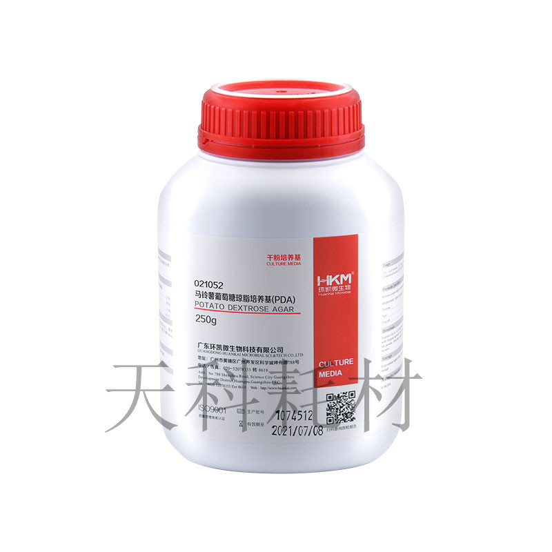 021050 马铃薯葡萄糖琼脂(PDA)(添加抗生素)  250g/瓶 环凯微生物