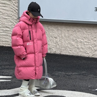 儿童羽绒服高充绒量冬季童女童长款加厚白鸭绒保暖外套新款洋气潮