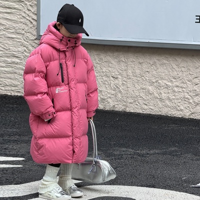 儿童长款加厚羽绒服男童