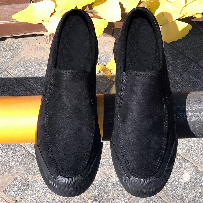 男鞋冬季加绒保暖二棉鞋男士休闲帆布鞋一脚蹬2025新款老北京布鞋