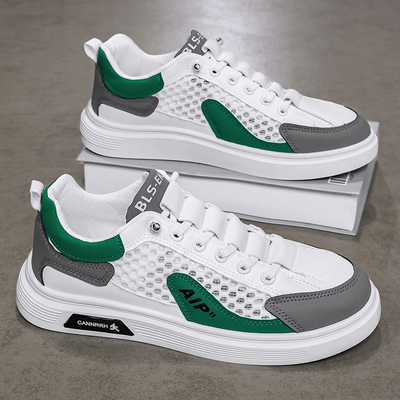 百里酷2025新款透气网面休闲鞋