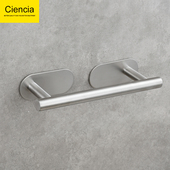 304不锈钢免打孔厨房浴室毛巾挂杆卫生间浴巾杆单杆卫浴五金挂件