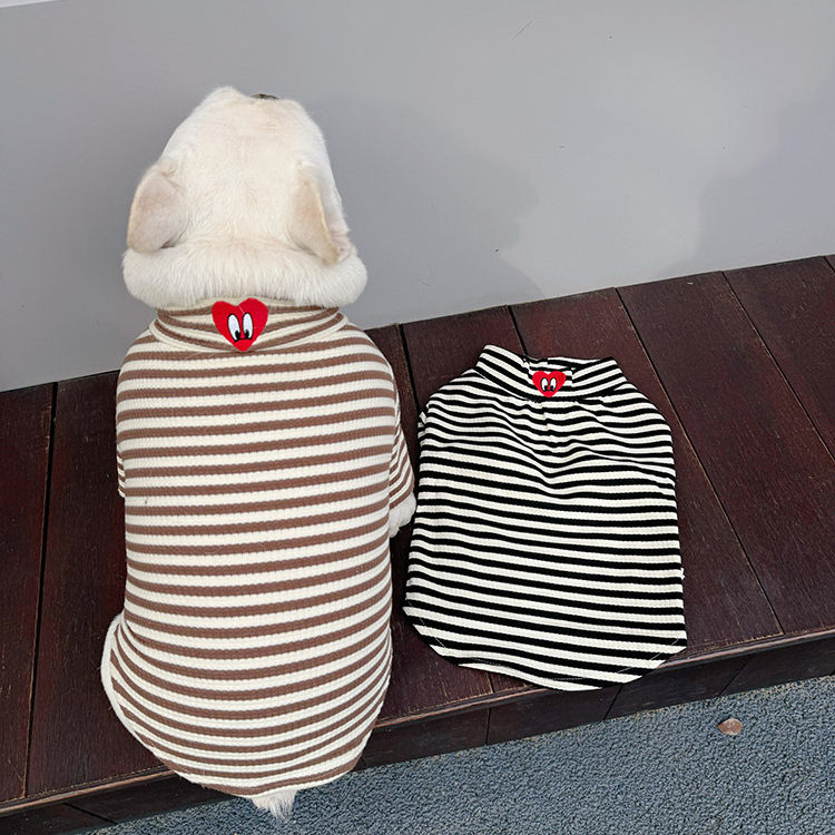 宠物衣服狗狗打底衫条纹T恤