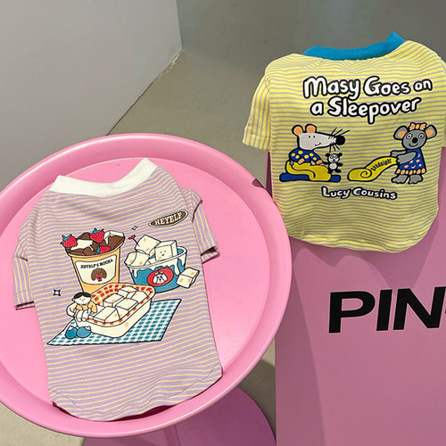 HeyElf法斗衣服巴哥雪纳瑞打底衫宠物秋冬装狗狗春装T恤比熊短袖