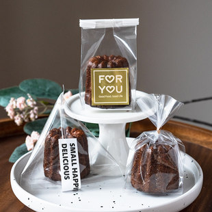 单个露丽包装袋食品单独透明铁丝卷口袋自封冰面包袋麻薯打包袋子