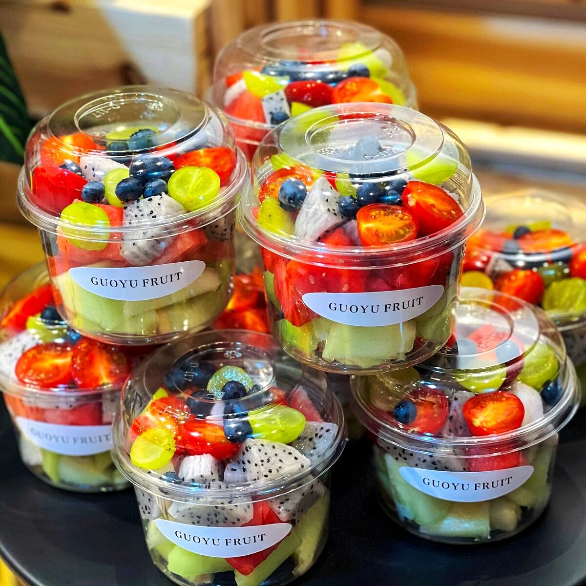 网红水果打包杯高透拱盖一次加厚摆摊商用批发水果沙拉果切包装杯,厨房/烹饪用具,点心包装盒/包装袋,淘宝优惠券,粉丝福利购,淘宝优惠卷