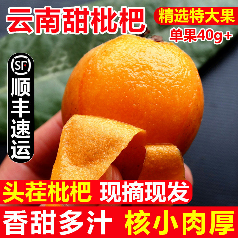 顺丰枇杷新鲜大果琵琶水果云南枇杷大五星5斤应季甜枇杷果包邮