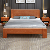 实木床现代简约北欧橡木家具轻奢日式床1.8米1.5双人床主卧单人床