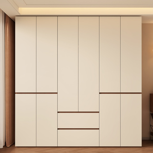 衣柜家用卧室中古风现代简易衣柜出租房2026新款 小户型挂衣橱 爆款