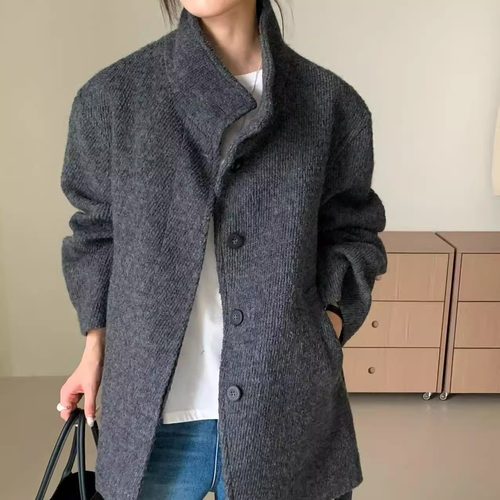 QIQI绮绮家~羊毛夹棉大衣27226【杭州九禾】#11-28