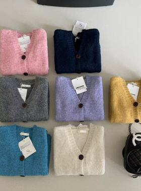 QIQI绮绮家~V领毛衣开衫28416【杭州九禾】#11-28