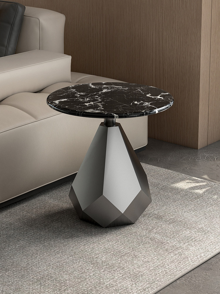 天然奢石沙发边几家用轻奢高级感意式极简客厅大理石创意茶几圆桌,住宅家具,角几/边几,淘宝优惠券,粉丝福利购,淘宝优惠卷