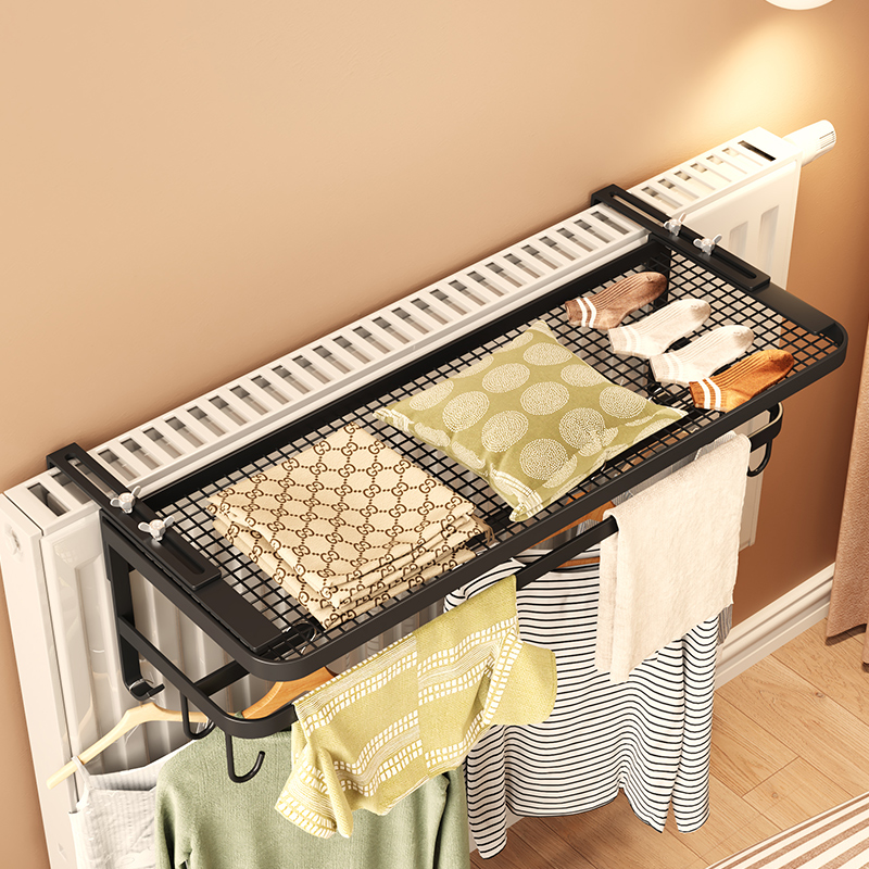 暖气片晾衣架专用暖气管晾晒架子