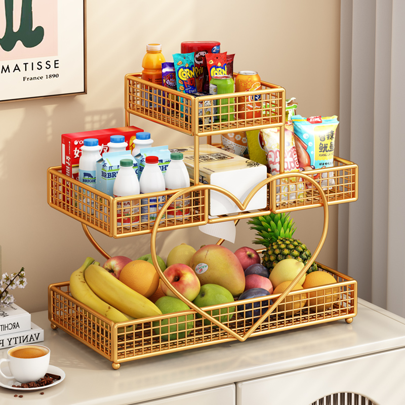 水果盘客厅多层轻奢高档