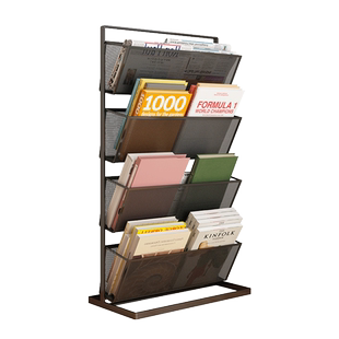 桌面书立书架桌上资料展示架报刊架书桌书本收纳架办公室杂志架