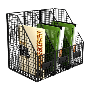 文件收纳架书架办公室桌面整理架子书桌床头置物架办公文件收纳盒