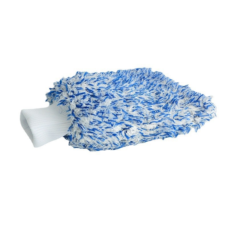 双面长短绒擦车手套吸水不伤漆汽车美容清洁家居洗车用品实用