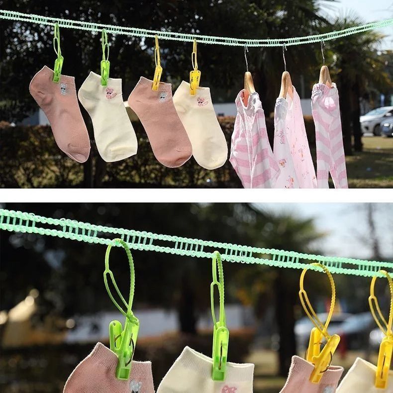 晒挂被子神器加粗防风防滑晾衣绳室内户外免打孔实用设计