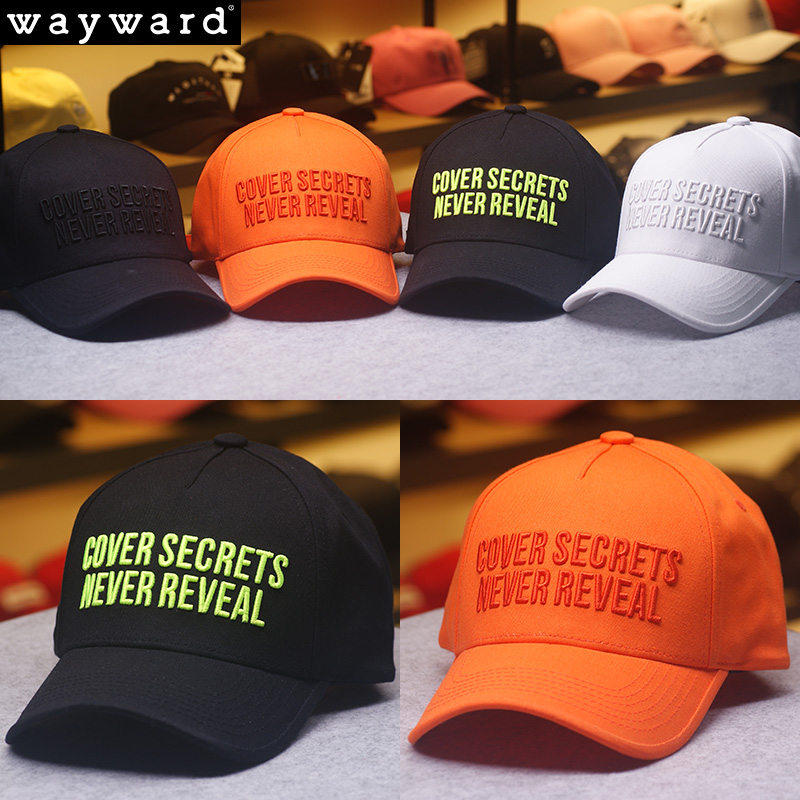 韩国时尚风字母刺绣可调节棒球帽