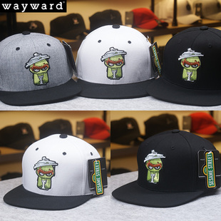 韩国SESAME芝麻街奥斯卡OSCAR联名款 卡通刺绣平沿帽遮阳嘻哈帽