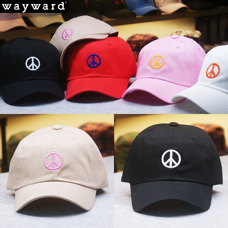 韩国纯棉字母情侣软顶遮阳帽子