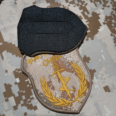 微电影金色刺绣魔术贴臂章套装