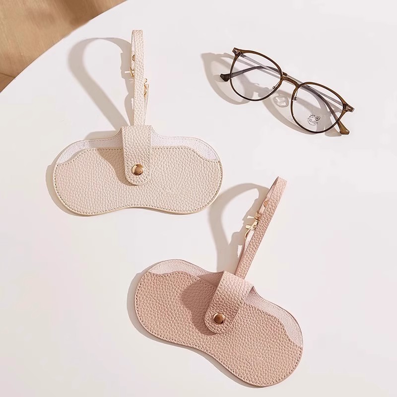 日本眼镜收纳包便携式女墨镜盒眼镜夹保护套随身时尚近视眼镜盒男