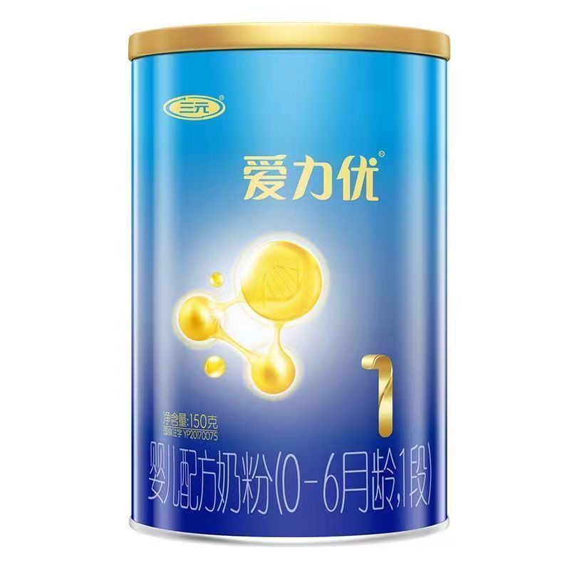 三元蓝标爱力优1段150g(新包装)三元爱力优试用装一段小罐粉