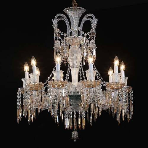 客厅led水晶吊灯欧式别墅餐厅蜡烛灯创意卧室书房装饰灯工厂直销