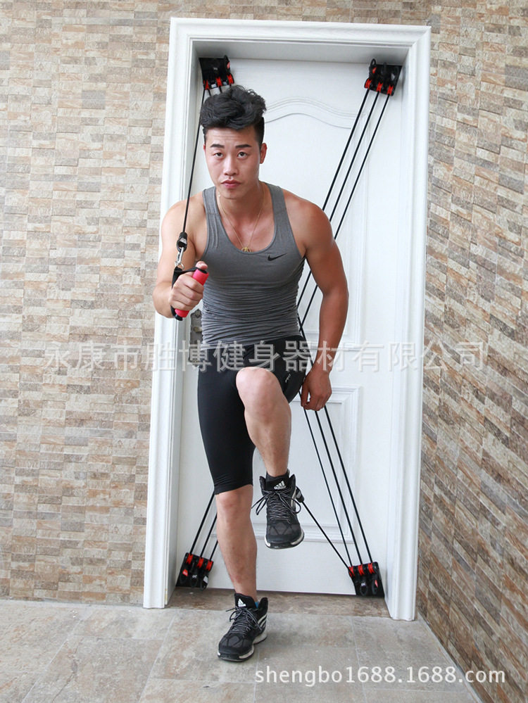 厂家X-F门上拉力握力器拉力绳健身器