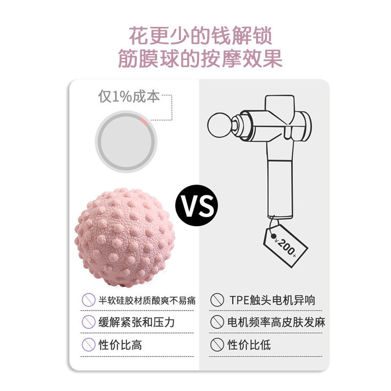 筋膜球足底按球肌肉放松瑜伽健身肩颈腰脚背部经膜球经络颈膜球