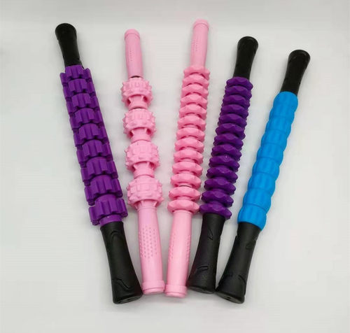 低价可弯曲齿轮筋膜棒瑜伽舒缓放松肌肉月牙滚轴狼牙瑜伽按棒